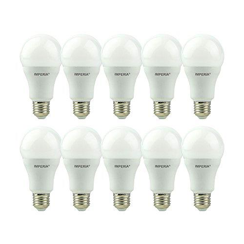 Imperia 6013045 Bombilla LED Gota E27, 15 W, Blanco Opal