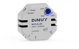 Dinuy - MI PLA LE0 | Minutero electrónico caja de mecanismo 2 hilos para lámparas led