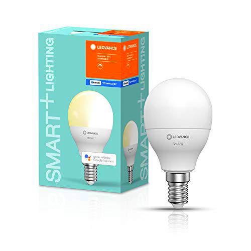 LEDVANCE Lámpara Smart LED con Bluetooth, E14, blanco cálido (2700K)