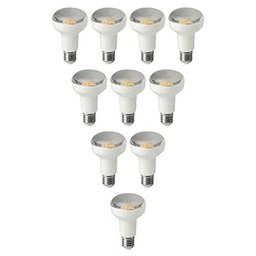 Megaman Bombilla LED No Regulable De 10 Piezas R63 E27 2800K De 7,5 W