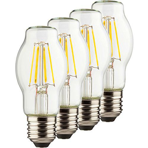 Müller-Licht - 400210 a + +, Juego de 4 Retro De Bombilla LED BTT sustituye a 60 W