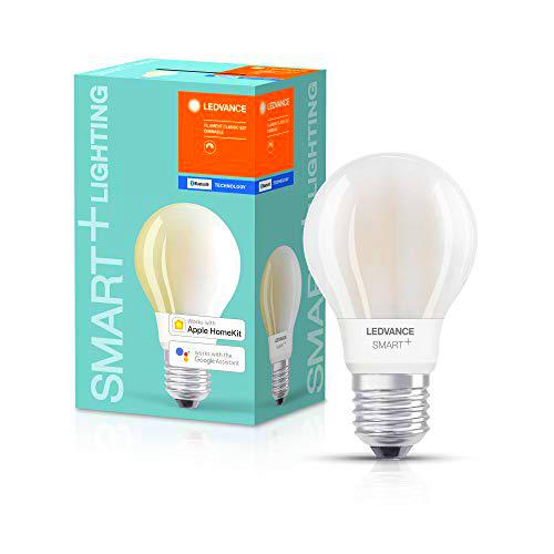 LEDVANCE Lámpara Smart LED con Bluetooth, E27, blanco cálido (2700K)