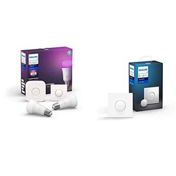 Philips Hue Pack de 2 Bombillas Inteligentes LED E27